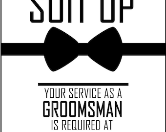 will you be my groomsman printable – Etsy