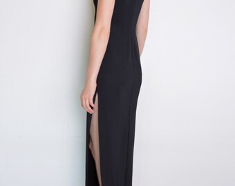 Black maxi dress for evening Black maxi dress for evening