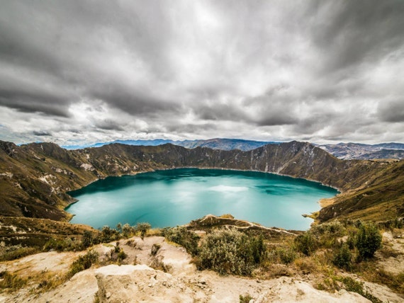 Laguna Quilotoa Ecuador Photo Print 8x10 11x14 16x20 or