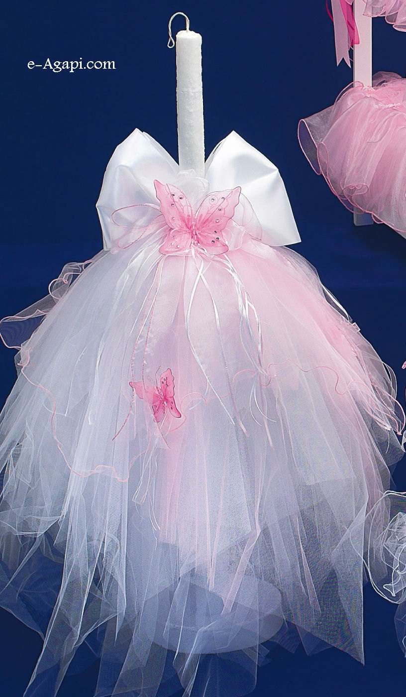 Lambada greek baptism candles orthodox christening candles