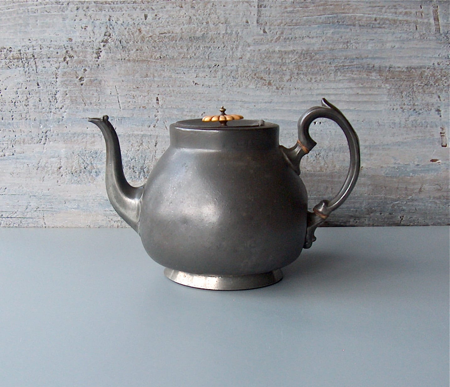 Large Victorian teapot. Antique metal teapot by WeFoundThisToday