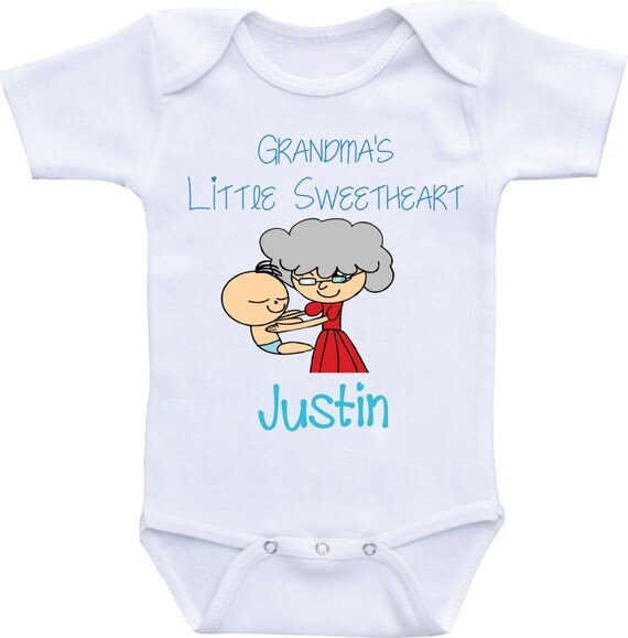 Items similar to Grandma onesies Grandma's Little Sweetheart newborn
