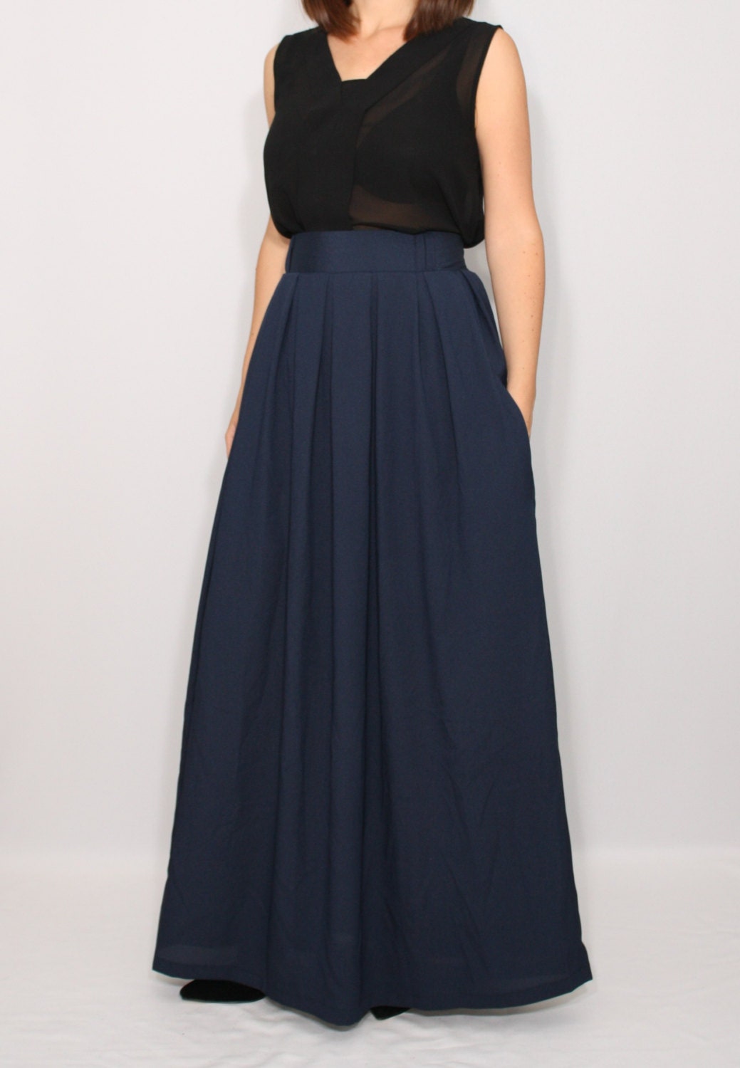 military maxi skirt
