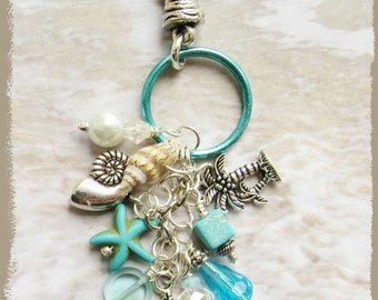Starfish Keychain, Starfish Bag Charm, Beach Bag Charm, Beach / Sea Lover / Ocean Lover Gift, Tropical / Beach Gifts, Gifts for Her