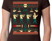 zombie christmas shirt