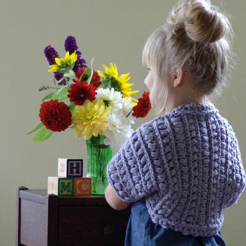 Crochet Pattern Shrug Pattern Girls Bolero by ...