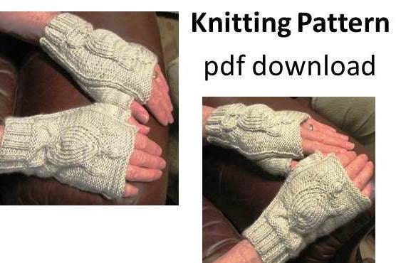 Michilimackinac Big Turtle Hand Warmer Knitting PATTERN