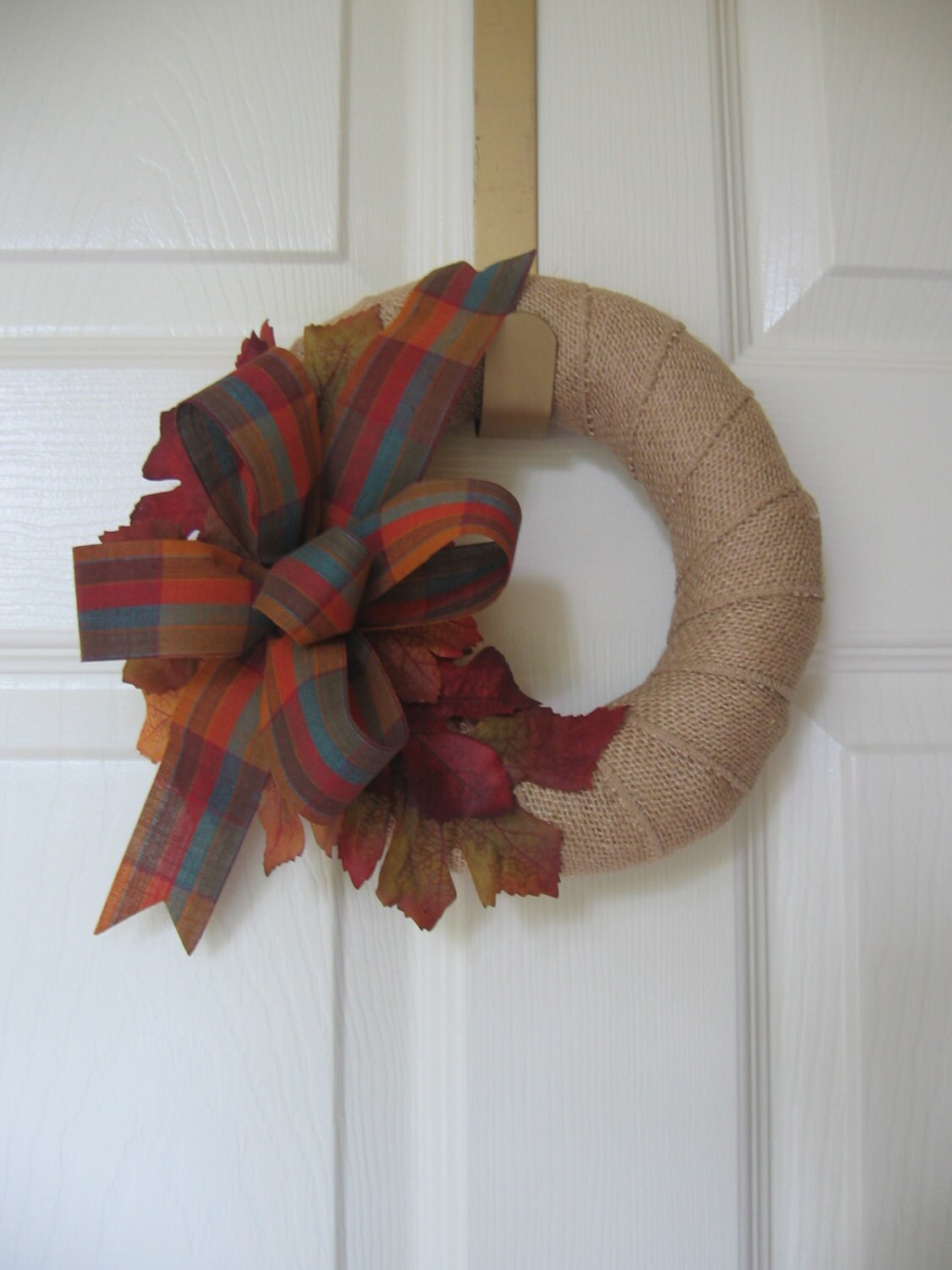 Small Rustic Fall Wreath  Wall  Decor  Door Wreath  9