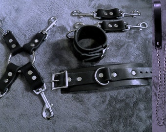 DIY BDSM tutorial - leather or rubber bondage set