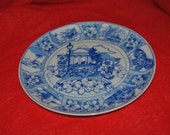 7" Bliue Design CYPRESS GARDENS Plate Vintage