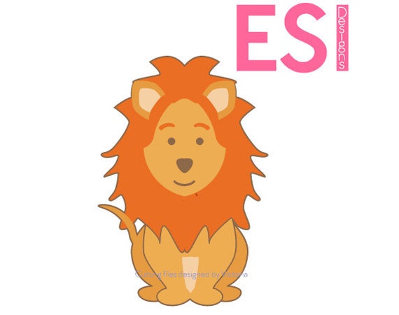 Lion SVG DXF EPS cutting file for use with Silhouette