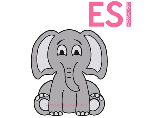 Download Elephant SVG DXF EPS cutting file for use with Silhouette