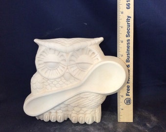 Owl spoon Rest-Ready to Paint