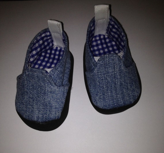 Boy doll shoes fit american girl boy doll shoes denim slip on