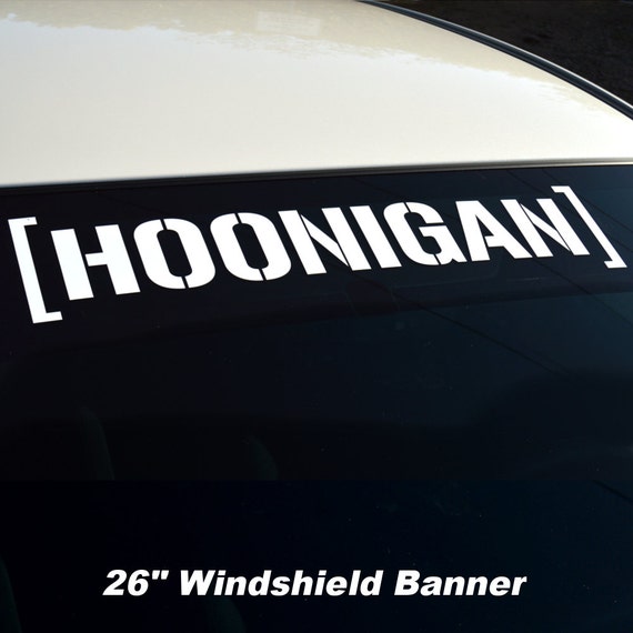 HOONIGAN Decal Sticker Ken Block Racing drift jdm Euro Tuner Vinyl