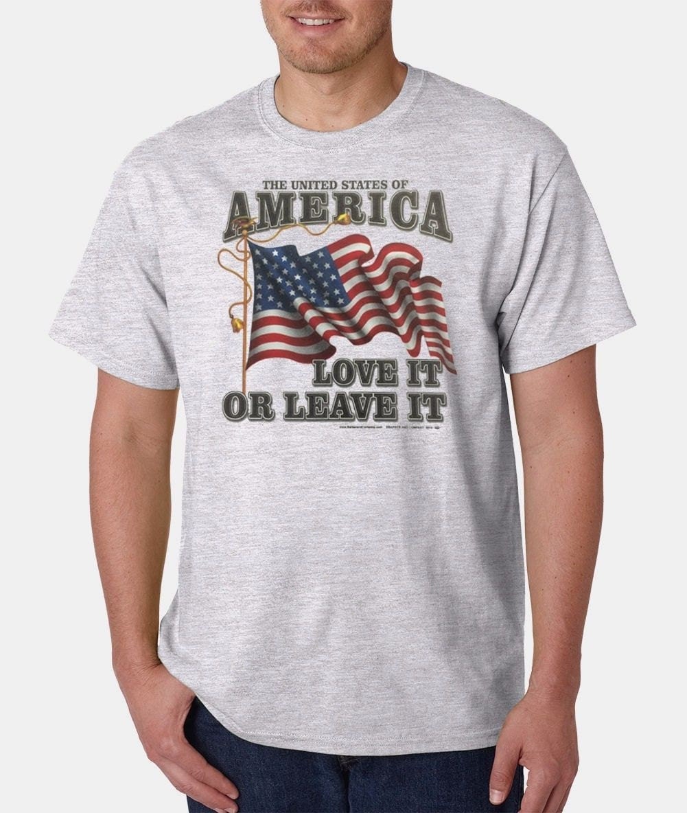 USA Love It Or Leave It American Flag T-Shirt ll Sizes