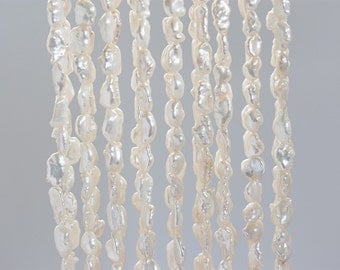 13661_White pearls 11-14 mm, Baroque pearls, Ivory pearls, Natural pearls, Pearls for jewelry, Pearls baroque, Pearls for necklace making