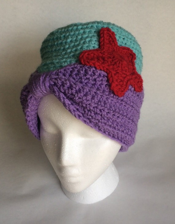 Items similar to SALE Little Mermaid Inspired Crochet Hat on Etsy