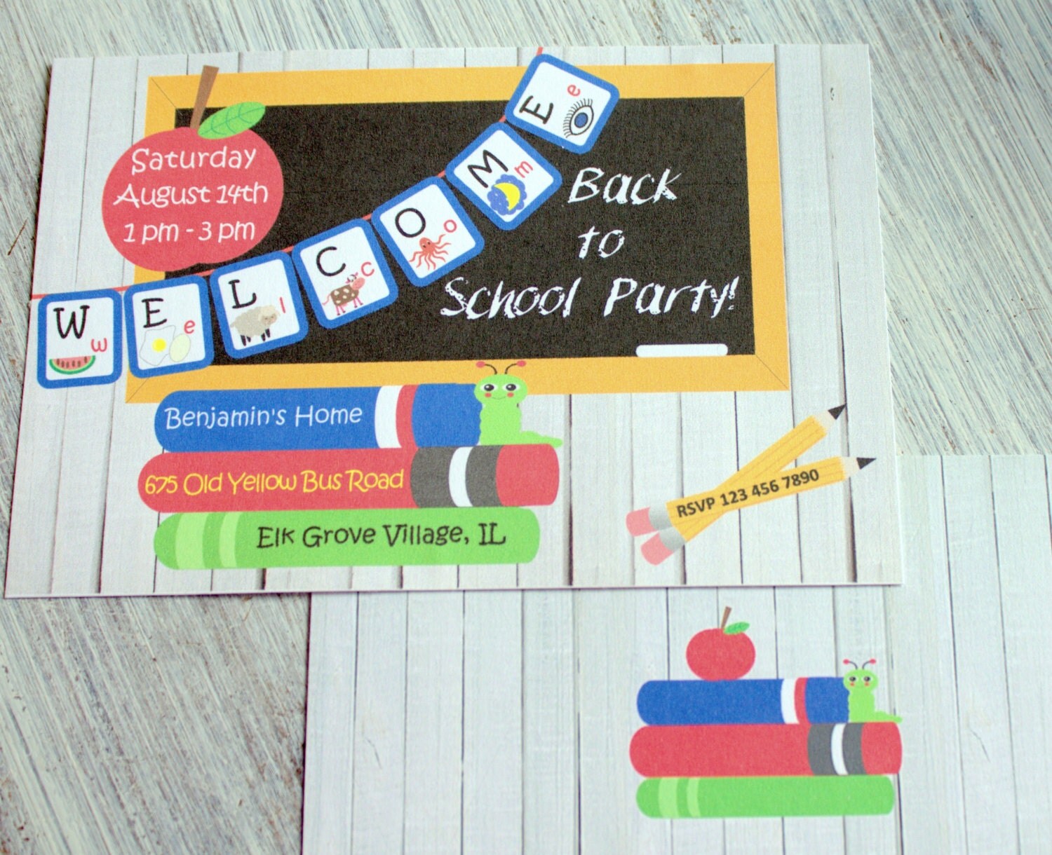 School Themed Invitations 3