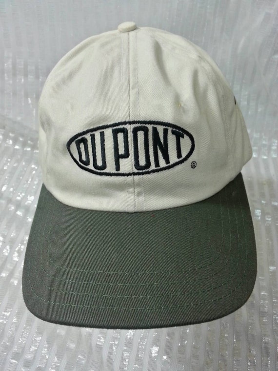 FREE SHIPPING Vintage Dupont Logo Leather Strapback Hat