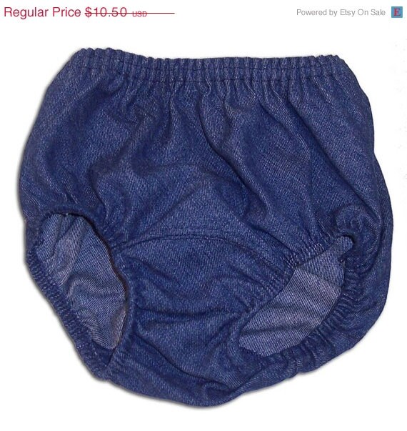 SALE Denim Diaper Cover Bloomers Soft Cotton by WhiskersnStitches