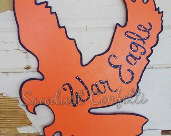 Eagle Door Hanger, Auburn Door Hanger, War Eagle, Auburn Door Decor, War Eagle Door Hanger, Auburn