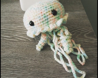 Items similar to Crocheted Jellyfish Amigurumi on Etsy