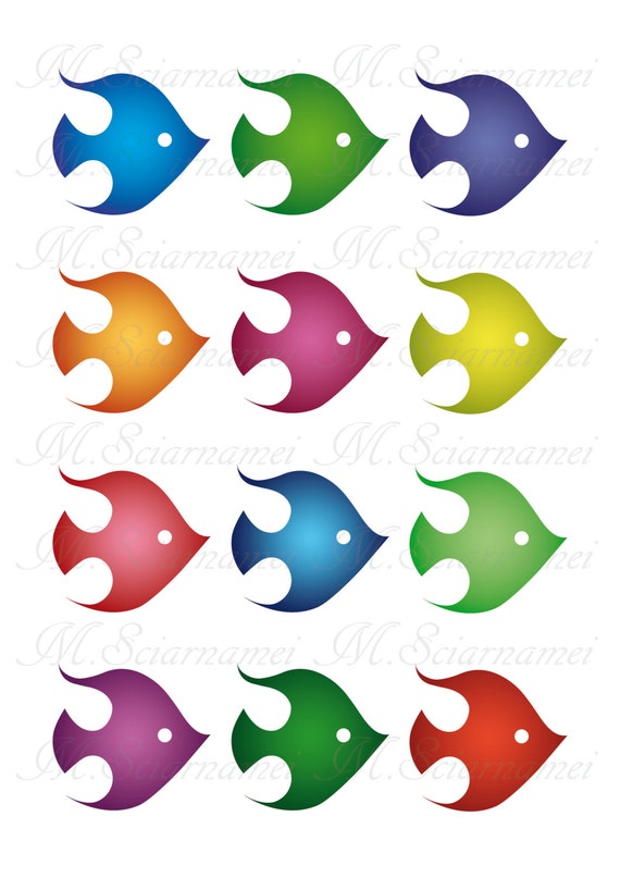 free colorful fish clipart - photo #33