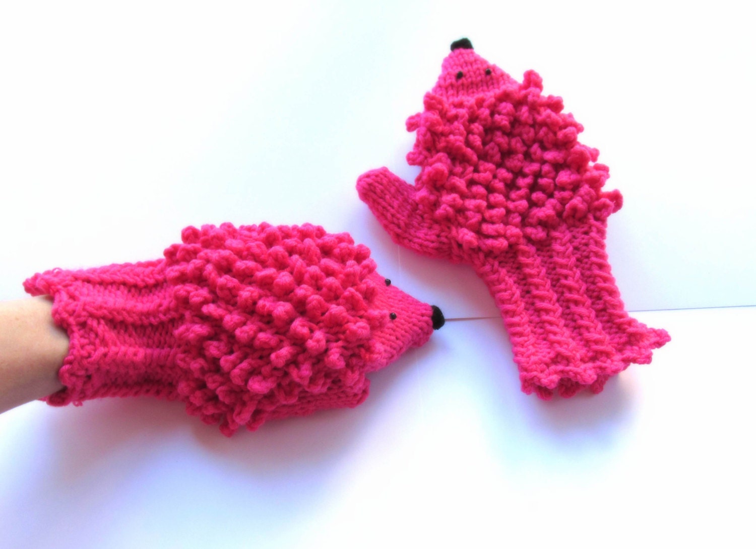 Hedgehog Mittens Knit Pattern Hedgehog Pattern Crochet