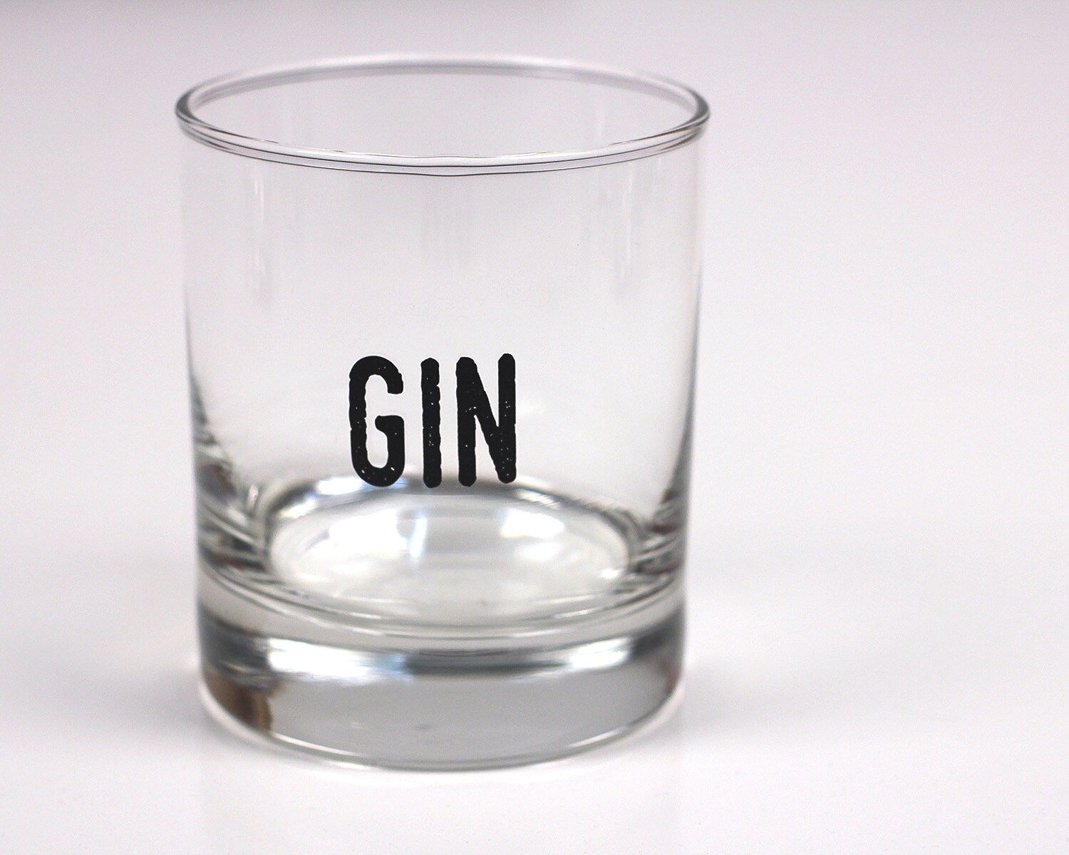 Gin Rocks Glass one individual glass Barware Mancave Bar