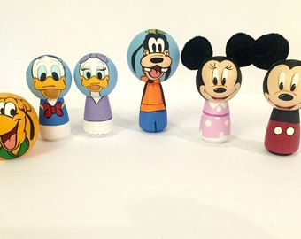 mickey mouse peg doll