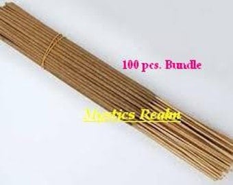 Unscented Incense Sticks ~ 100 pcs per bundle Incense Sticks ~ 11" Incense Sticks Unscented ~ Wholesale Unscented Incense ~ Mystics Realm