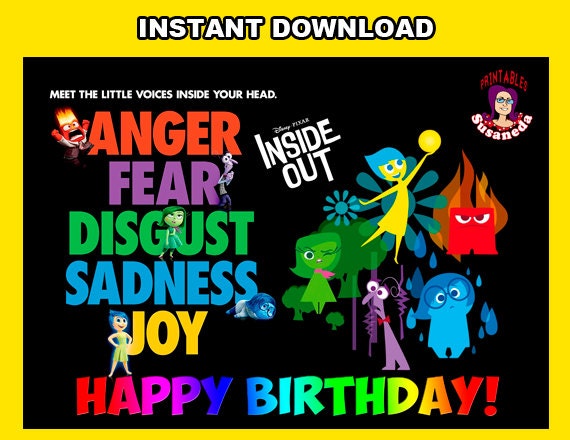 Poster INSIDE OUT Happy Birthday