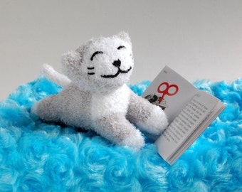 Handmade Sock Animal Kitty / Plush Kitty / Cute Stuffed Kitty / Sock Kitty / Kitty Stuffed Animal / Baby Shower Gift / Unique Baby Gift