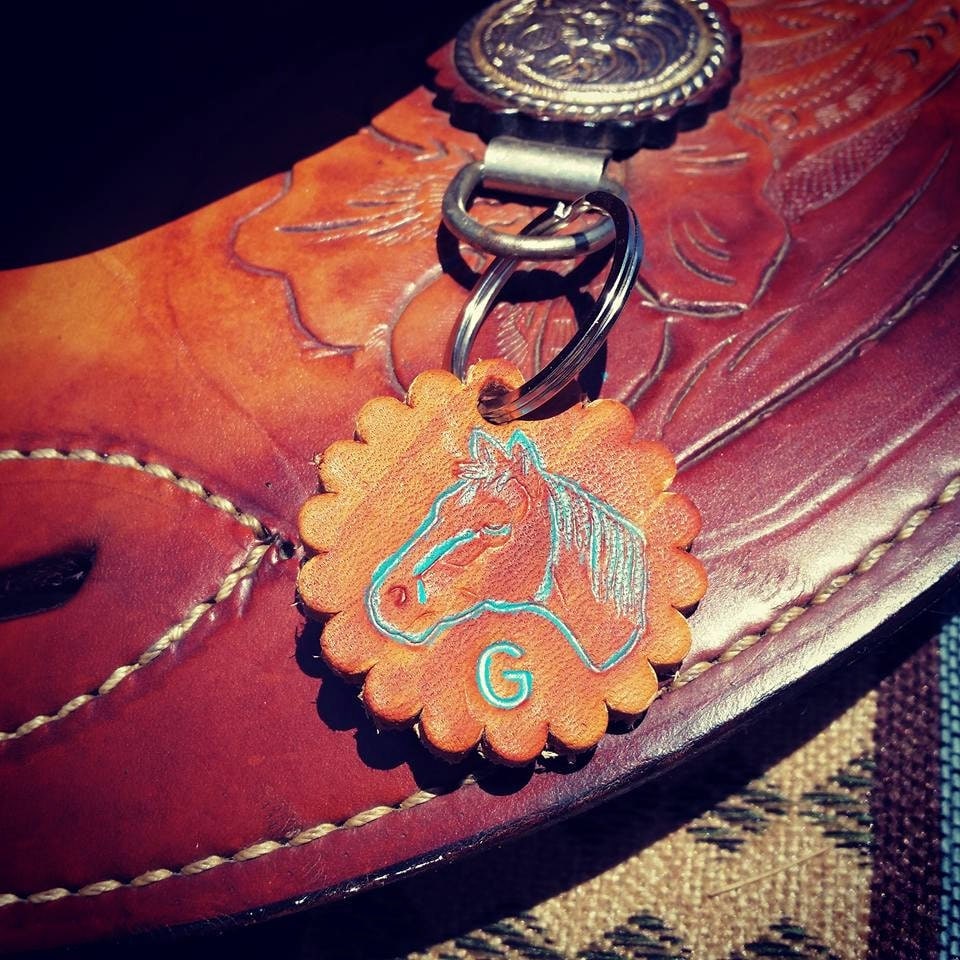 Horse tack bridle saddle charms leather by CowgirlFaithLeather