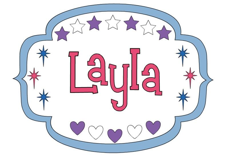 Layla Alphabet Files SVG Studio 3 EPS and PDF by BoodlebugGraphics