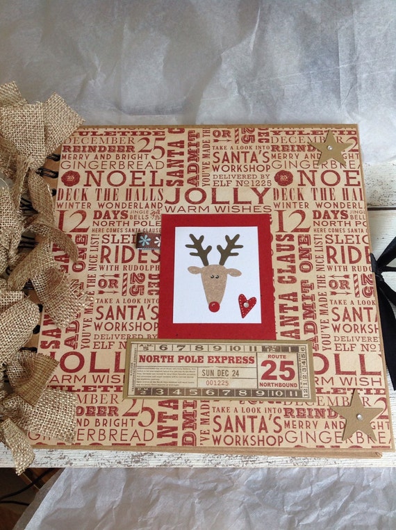 Christmas keepsake album. Photobook/ Memorybook /Scrapbook