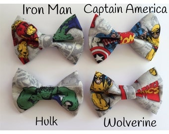 Little Boy Bow Tie - Toddler Bow Tie - Boys Bow Tie - Marvel Comics