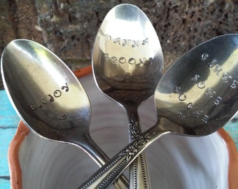 Stamped coffee and tea spoon