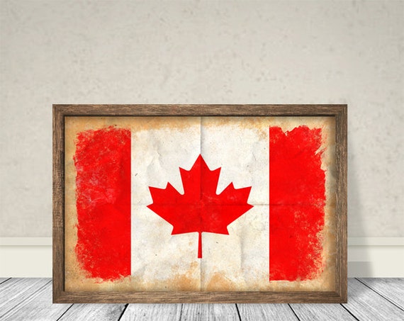 Canadian Flag Retro Canadian flag Vintage Flag Canadian