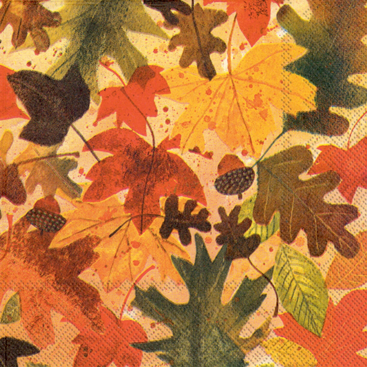 paper decoupage bulk NAPKINS PAPER Leaves Napkins Fall Lunch Paper Leaves Fall