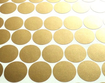 100 Matte Gold polka dots stickers, circle vinyl decals, removable wallpaper, metallic wallpaper, gold envelope seal, gold party decorations