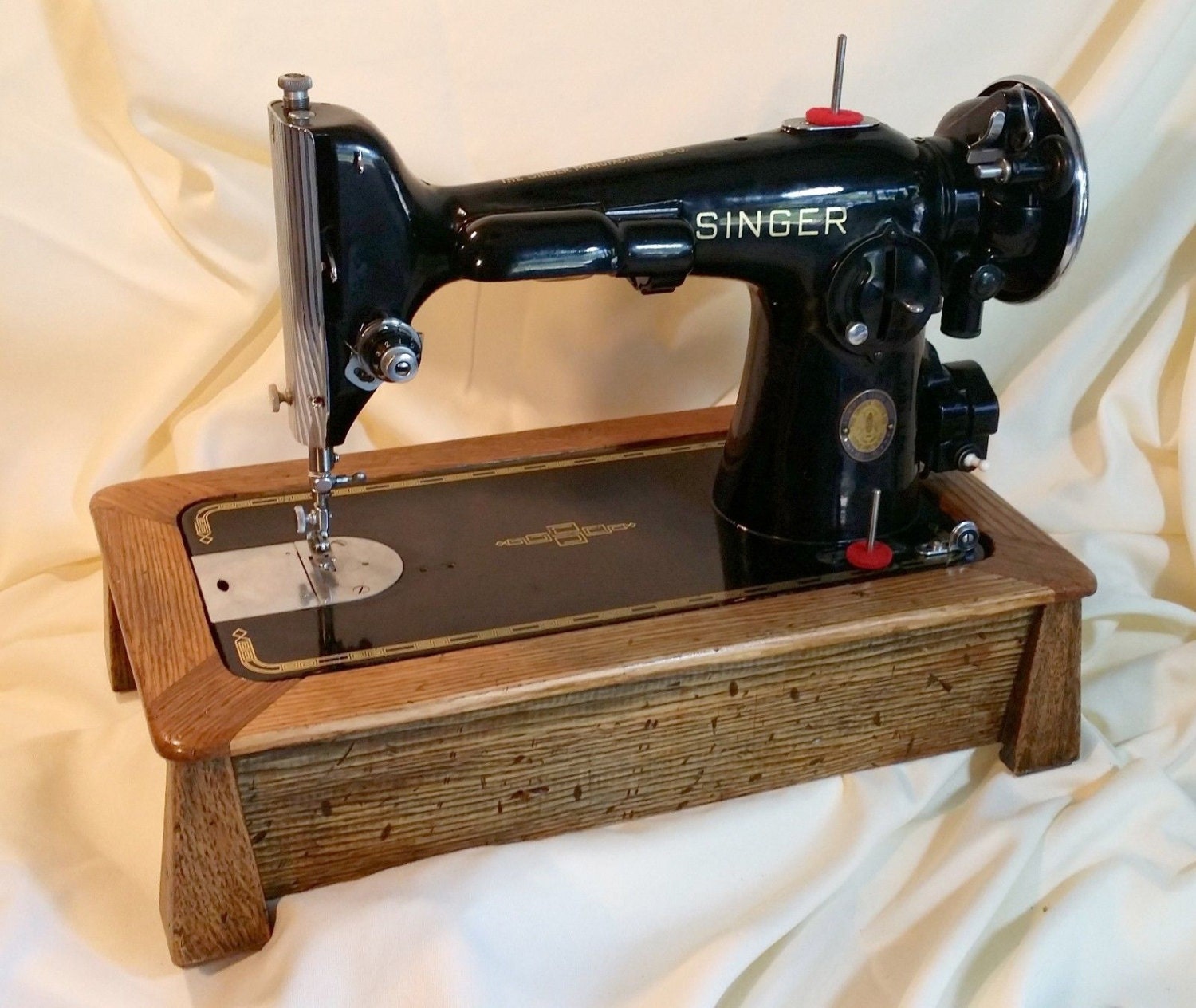 Beautiful American Craftsman Series Oak Sewing Machine Base