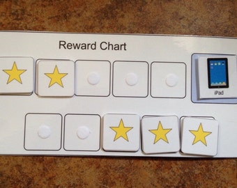 Behavior chart Reward chart autism visual aid behavior token positive ...