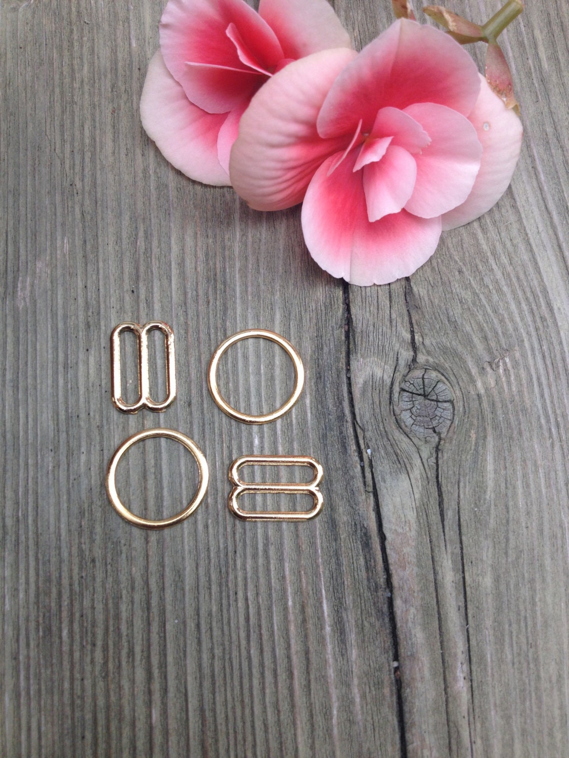 Sliders&Rings Set 1/2 12mmGlamorous GOLD DIY