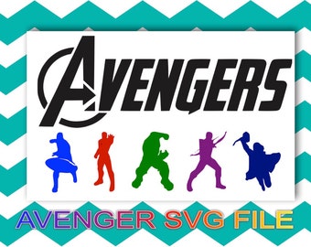 AVENGER SVG file, Hulk, Hawk eye, Iron Man. Captin America, Thor
