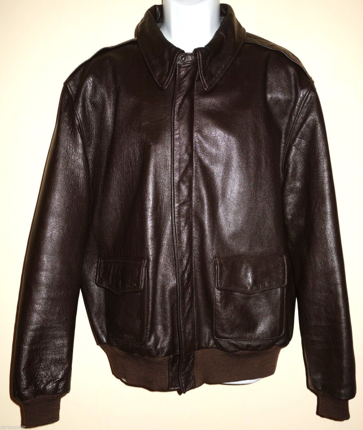 Vintage Men's Willis & Geiger A-2 Leather by RareRecycledRetro