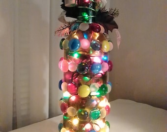 Wine bottle Christmas tree