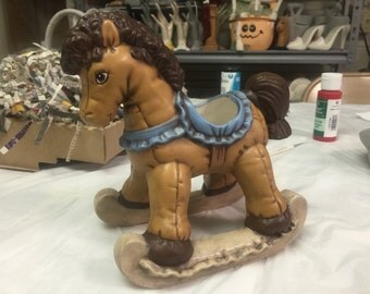 Ceramic Baby Rocking Horse