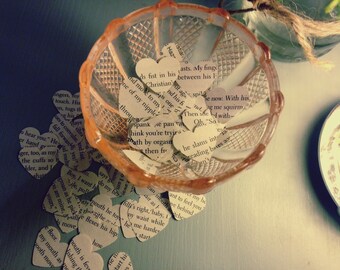 100 Heart shaped paper table confetti - Fifty Shades of Grey table confetti. Weddings, birthdays, hen parties scrapbooking